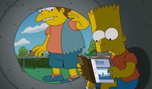Bart studies Scrum